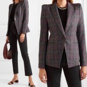 Veronica Beard Gray Plaid Blazer